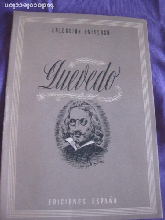 Libros: QUEVEDO. LOS INMORTALES. 16 PAGINAS. EDICIONES ESPA&Ntilde;A - Foto 1