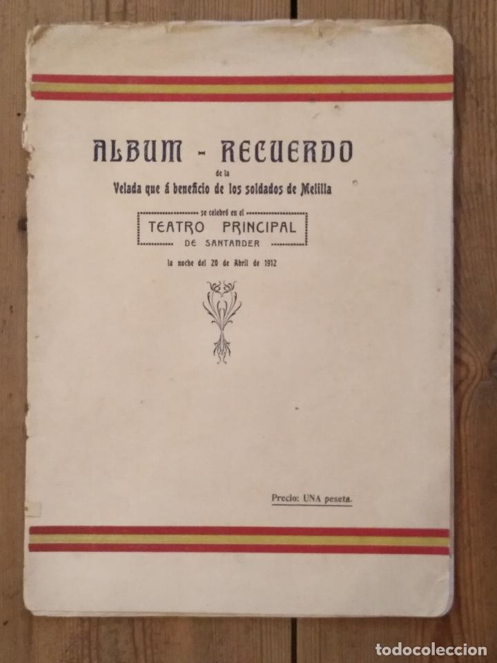 books: ALBUM-RECUERDO de la Velada que a beneficio de los soldados de Melilla se celebr&oacute; en el Teatro Prin