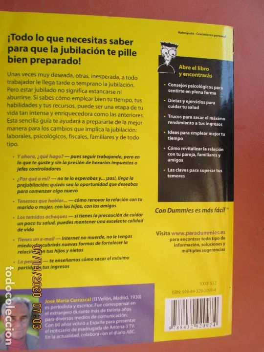 Libros: JUBILACION PARA DUMMIES - JOSE MARIA CARRASCAL -2011 - Foto 6