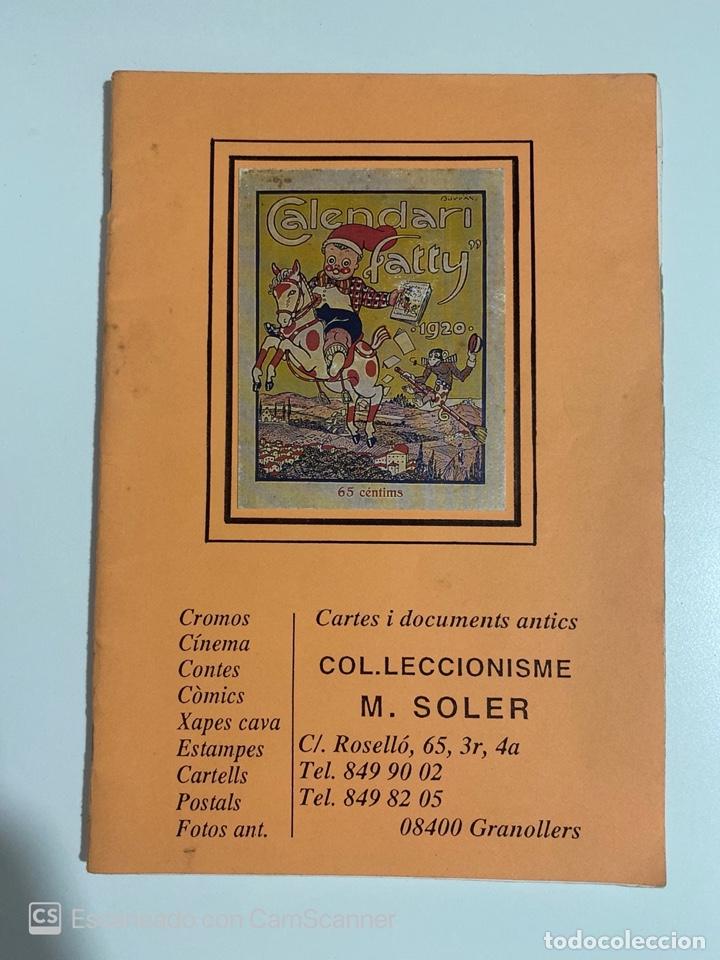 Libros: CATALOGO. CARTES I DOCUMENTS ANTICS. COL.LECCIONISME. M.SOLER. PAGS: 32. - Foto 1