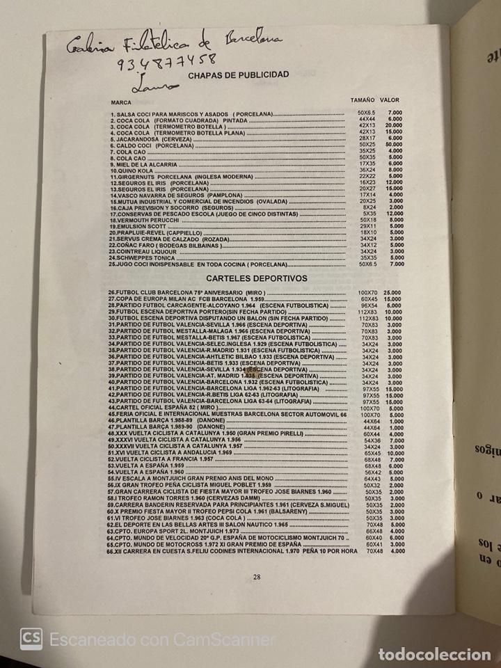Libros: CATALOGO. CARTES I DOCUMENTS ANTICS. COL.LECCIONISME. M.SOLER. PAGS: 28 - Foto 5