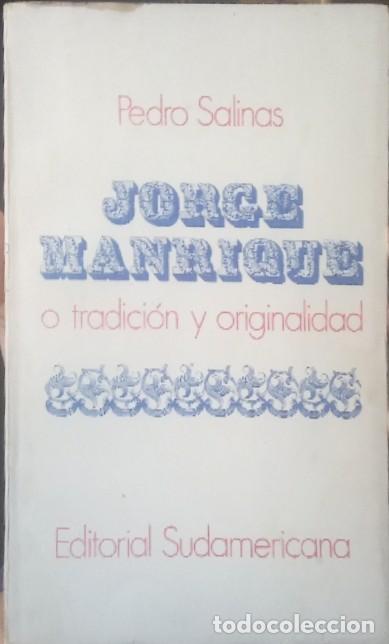 Libros: Jorge Manrique o tradici&oacute;n y originalidad. - Pedro Salinas. - Foto 1