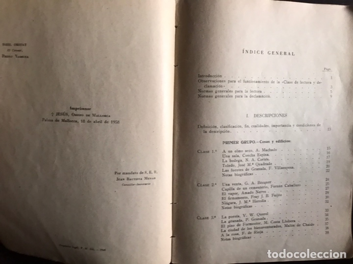 Libros: Lectura y declamaci&oacute;n. Jos&eacute; Rodr&iacute;guez 1958 - Foto 2
