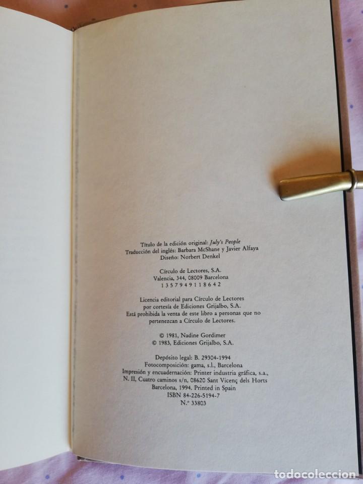 Libros: NADINE GORDIMER C&Iacute;RCULO DE LECTORES - Foto 20