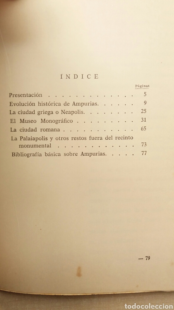 Libros: Ampurias. Guia itineraria. E. RIPOLL PERELL&Oacute;. 1979. - Foto 6