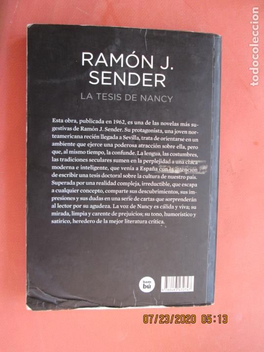 Libros: LA TESIS DE NANCY - RAM&Oacute;N J. SENDER - EDITORIAL BAMB&Uacute; 2012. - Foto 2