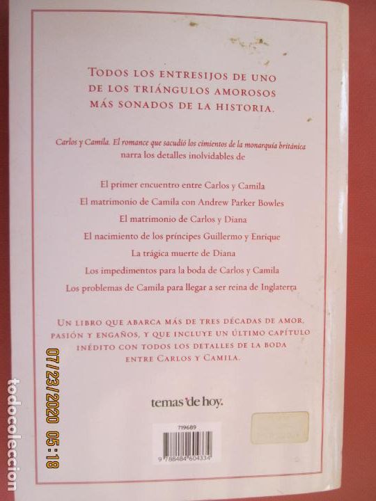 Libros: CARLOS Y CAMILA - CHRISTOPHER WILSON - TEMAS DE HOY - 1&ordf; EDICI&Oacute;N 2005. - Foto 3