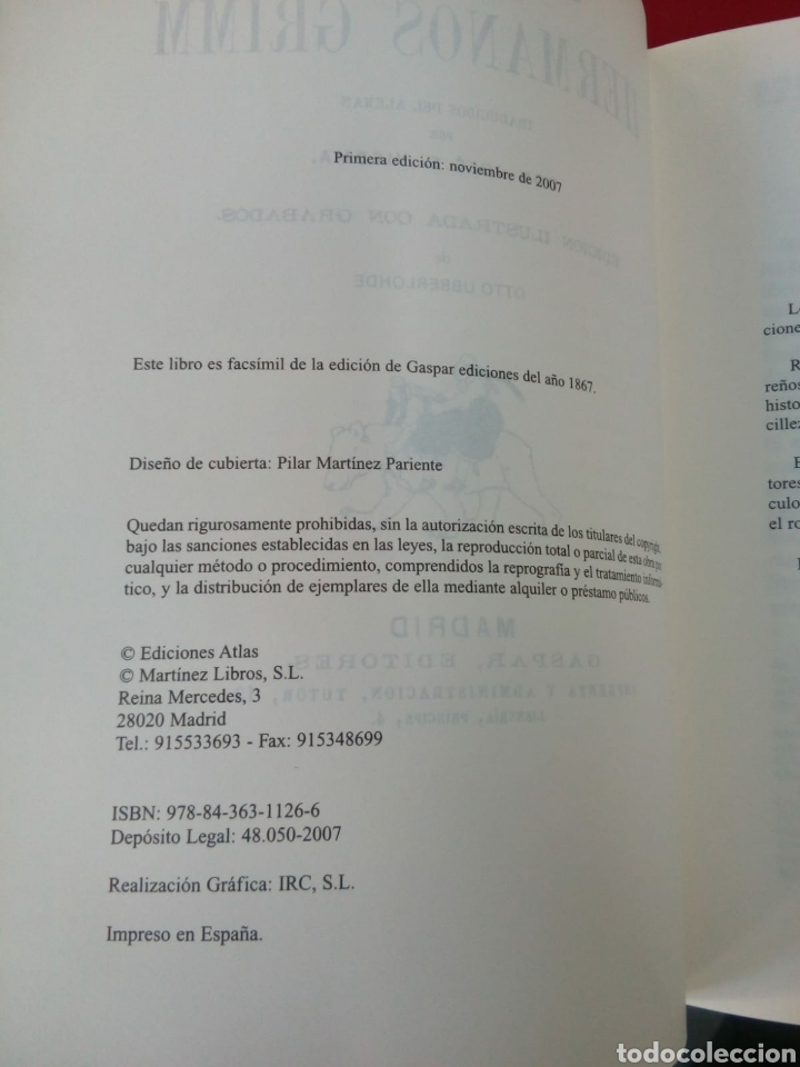 Libros: CUENTOS ESCOGIDOS DE LOS HERMANOS GRIMM - Foto 3