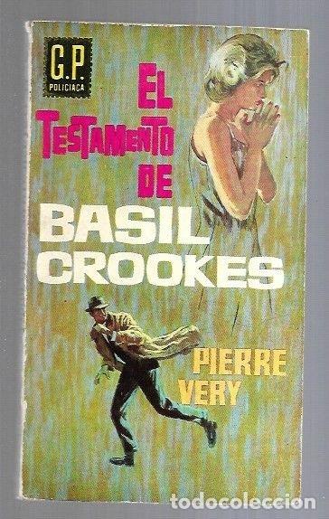 Libros: TESTAMENTO DE BASIL CROOKES - EL - VERY, PIERRE - Foto 1