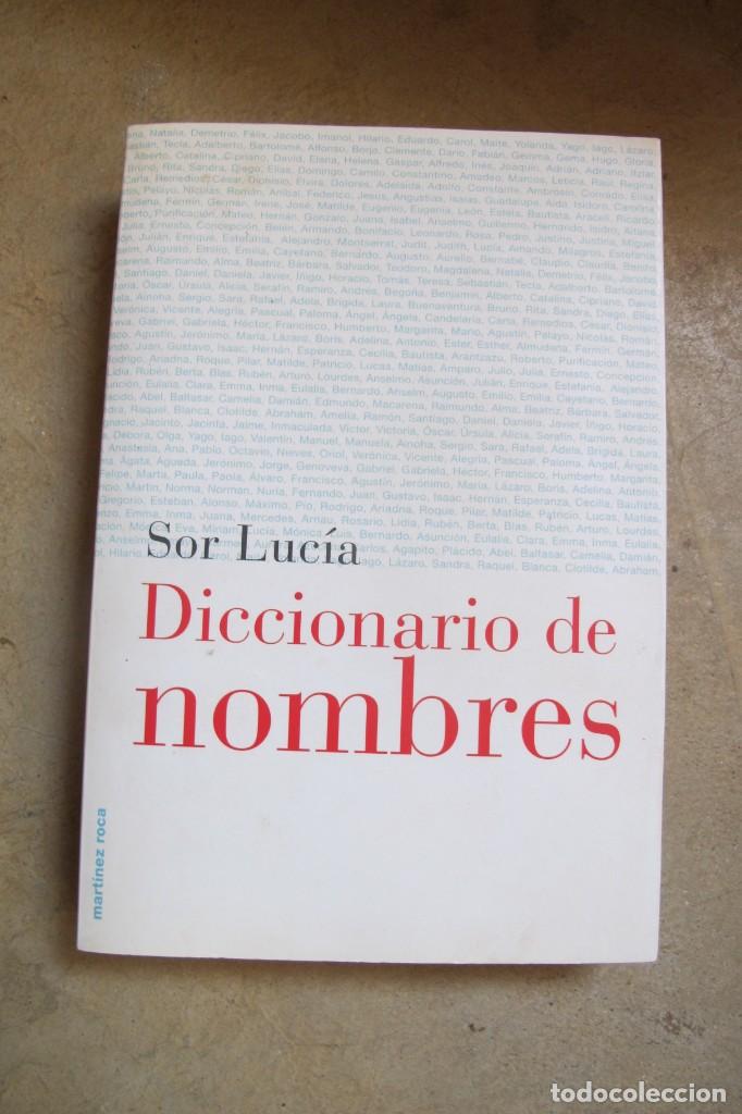 Libros: DICCIONARIO DE NOMBRES. SOR LUCIA - Foto 1