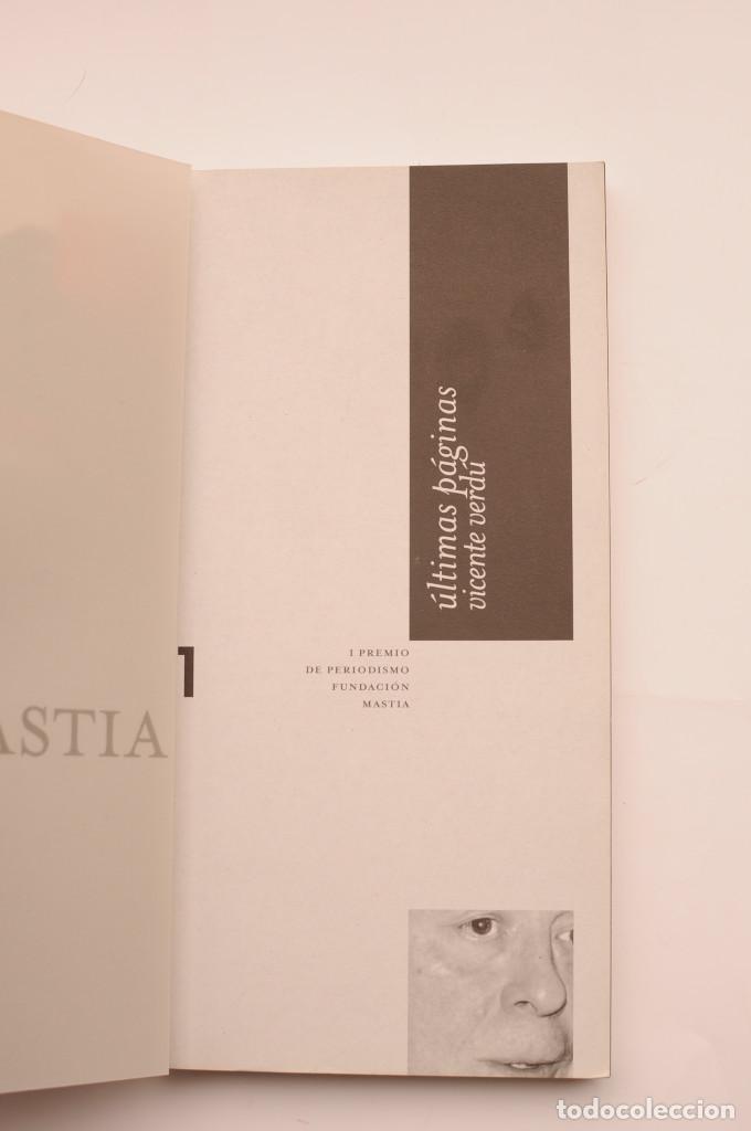 Libros: &Uacute;ltimas p&aacute;ginas - VERD&Uacute;, Vicente - Foto 2