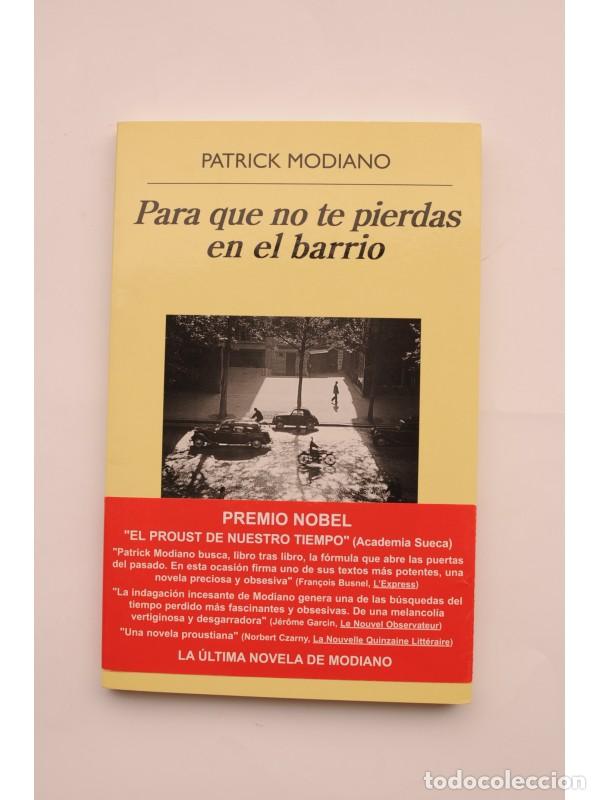 Libros: Para que no te pierdas en el barrio - MODIANO, Patrick - Foto 1