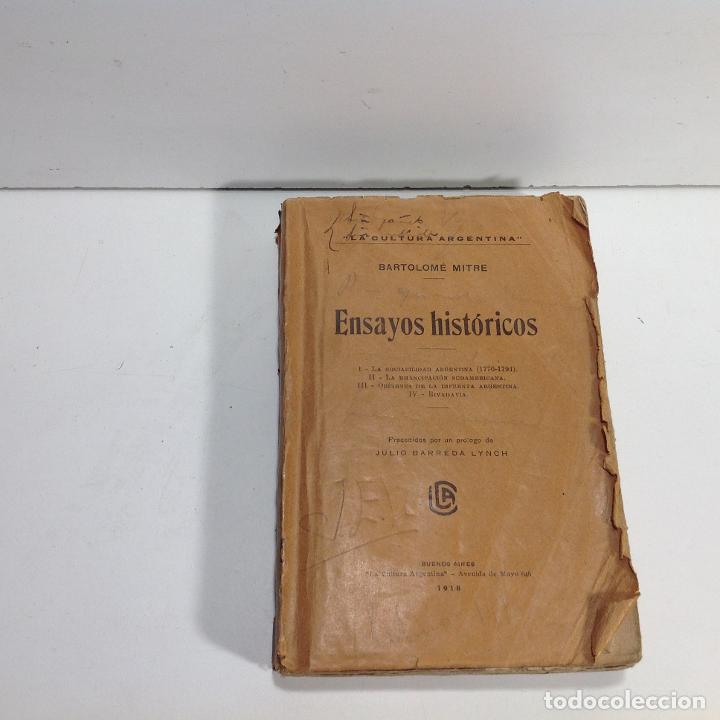 Libros: ENSAYOS HISTORICOS BARTOLOME MITRE 1918 - Foto 1