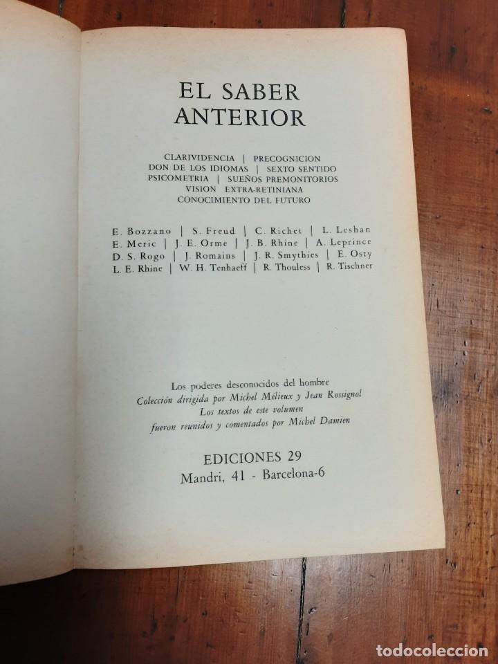 Libros: libro El Saber Anterior - Foto 2