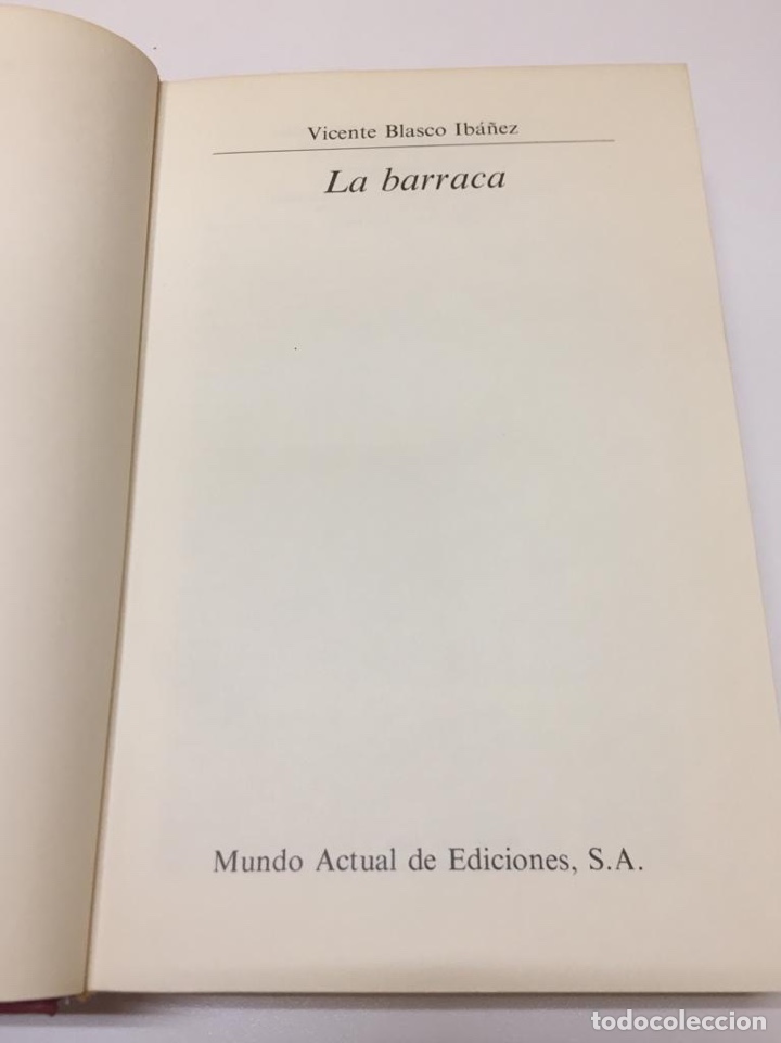 Libros: La barraca de Vicente Blasco Ib&aacute;&ntilde;ez - Foto 2