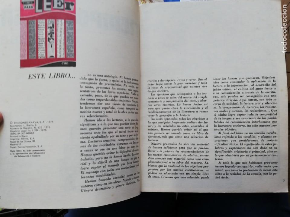 Libros: TIEMPO PARA LEER. ANAYA - Foto 3