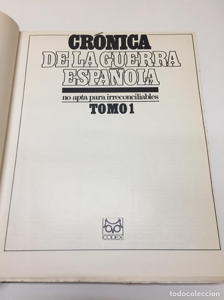 Libros: Cr&oacute;nica de la guerra espa&ntilde;ola tomo 1 editorial Codex - Foto 3