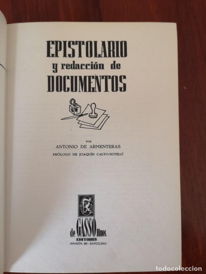 Libros: EPISTOLARIO Y REDACCI&Oacute;N DE DOCUMENTOS ANTONIO DE ARMENTEROS - Foto 3