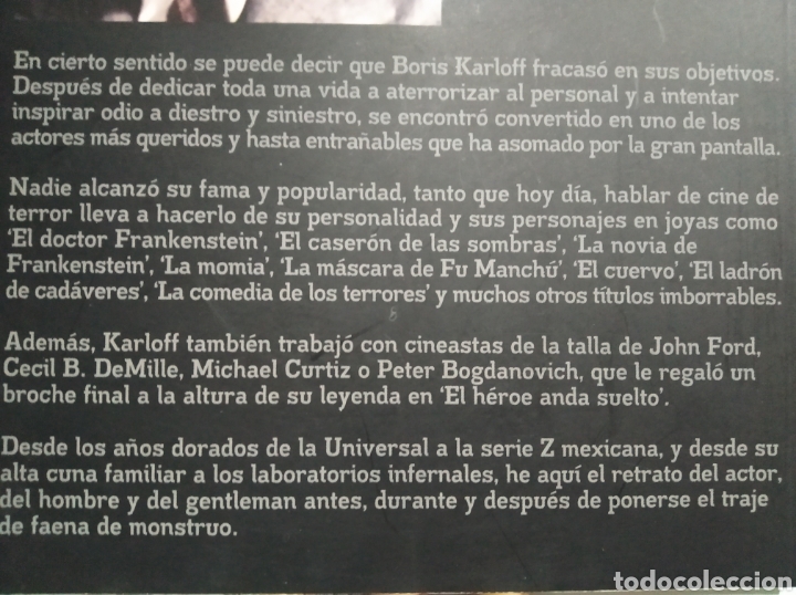 Libros: Boris karloff. El aristocr&aacute;tica del terror. Javier Cortijo - Foto 2