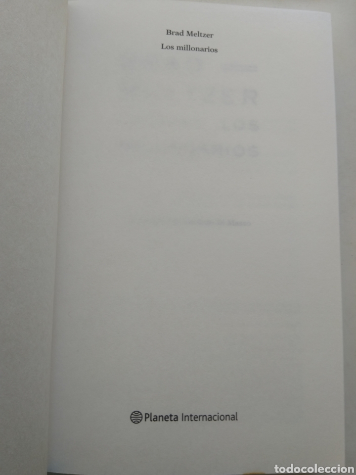 Libros: LOS MILLONARIOS/BRAD MELTZER - Foto 2