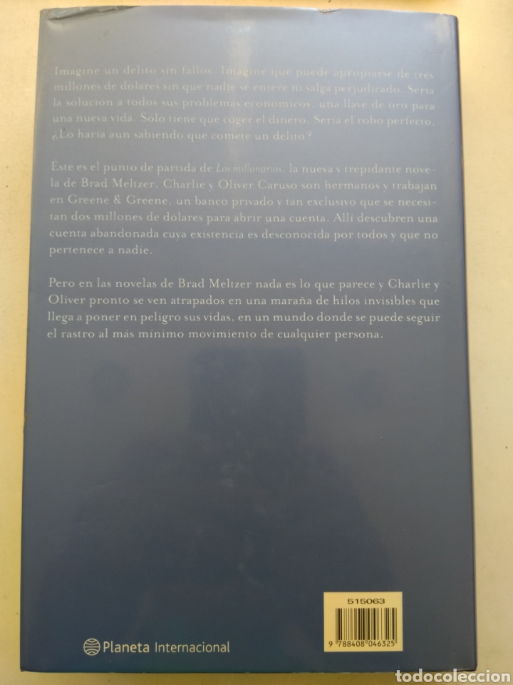 Libros: LOS MILLONARIOS/BRAD MELTZER - Foto 3