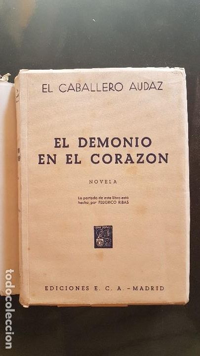 Libros: EL DEMONIO EN EL CORAZ&Oacute;N - EL CABALLERO AUDAZ - 1950 - Foto 2