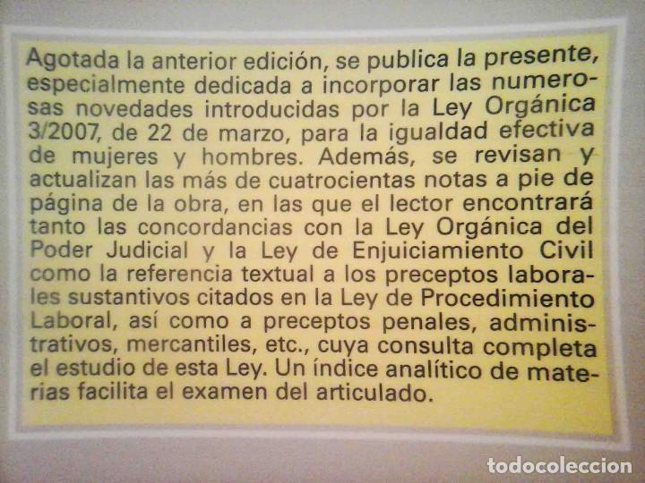 Libros: Ley de procedimiento laboral - 13&ordf; Ed. 2007 - Ed. Tecnos. - Foto 3