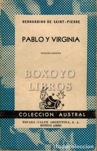 Libros: SAINT-PIERRE, Bernardino de. Pablo y Virginia - Foto 1