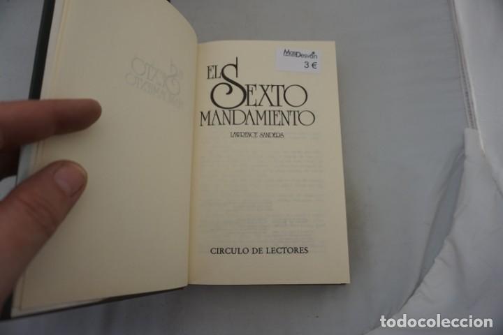 Libros: AR/2/ EL SEXTO MANDAMIENTO - LAWRENCE SANDERS - CIRCULO DE LECTORES - Foto 3