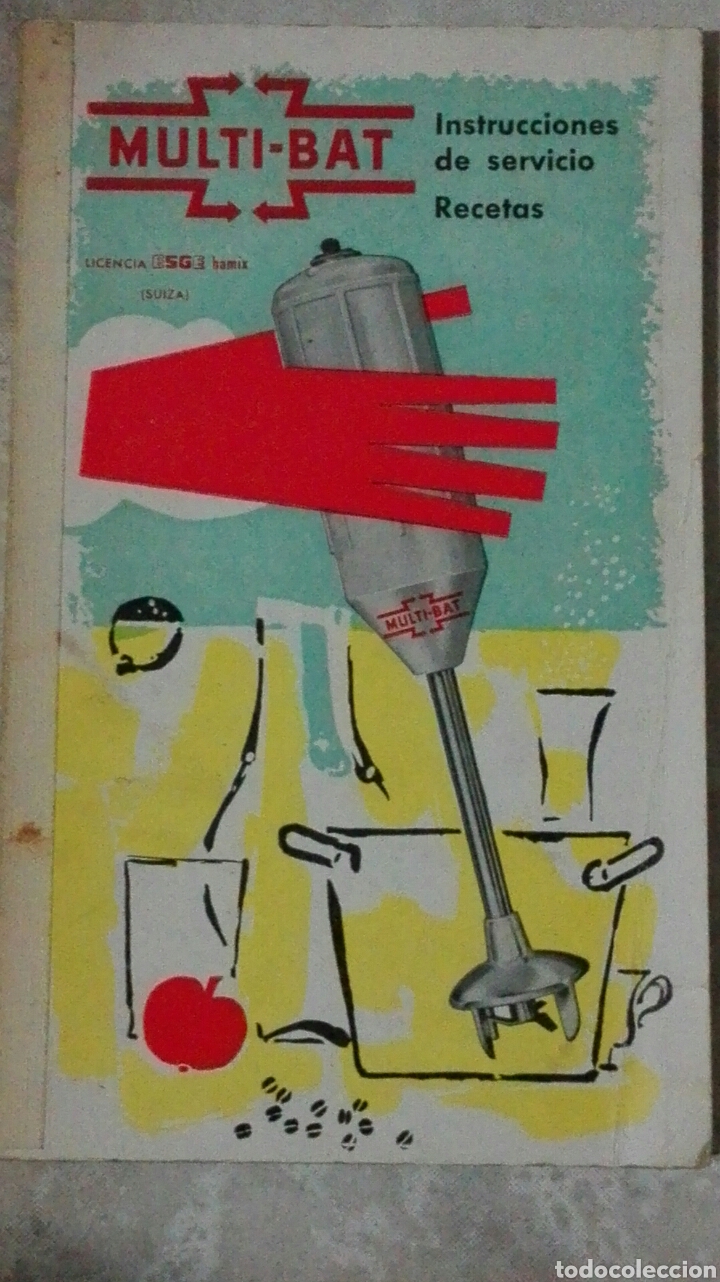 Libros: MULTI-BAT. INSTRUCCIONES DE USO. RECETAS. - Foto 1