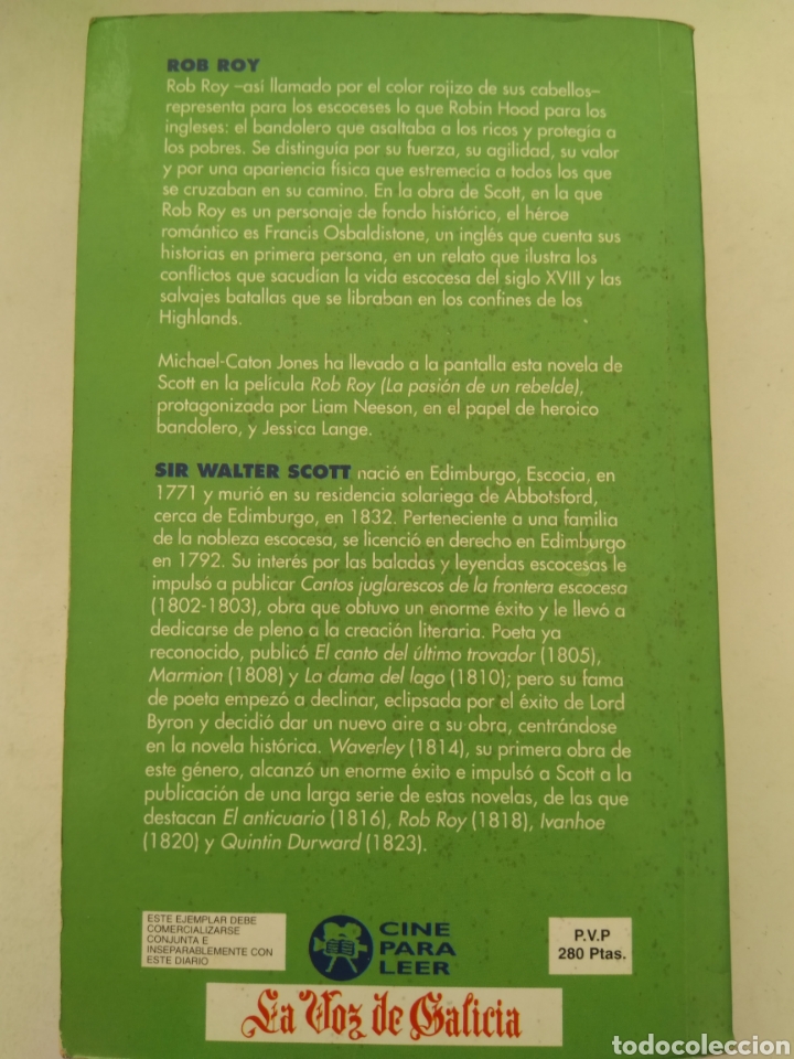 Libros: ROB ROY/WALTER SCOTT - Foto 2