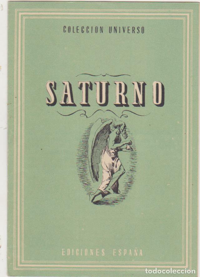 Libros: Colecci&oacute;n Universo. Saturno. Ediciones Espa&ntilde;a 194? SIN USAR - Foto 1