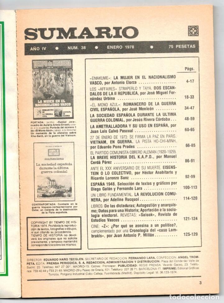 B&uuml;cher: LA MUJER EN EL NACIONALISMO VASCO (REVISTA TIEMPO DE HISTORIA, A&Ntilde;O IV, N&ordm; 38, FEBRERO 1978) - VV.AA.