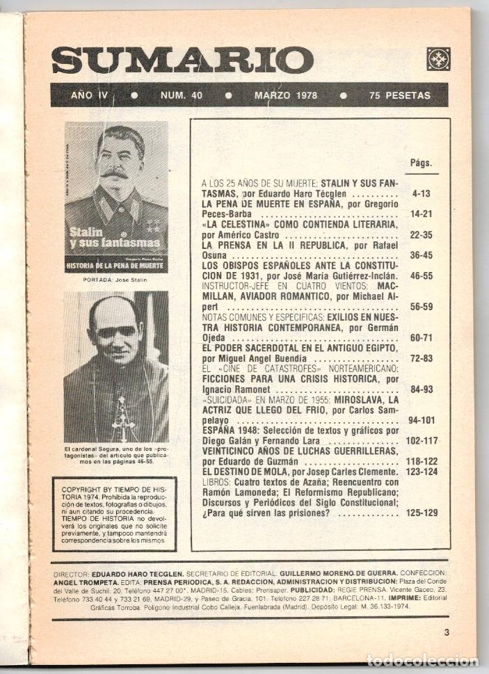 B&uuml;cher: STALIN Y SUS FANTASMAS (REVISTA TIEMPO DE HISTORIA, A&Ntilde;O IV, N&ordm; 40, MARZO 1978) - VV.AA. (Reproducimo