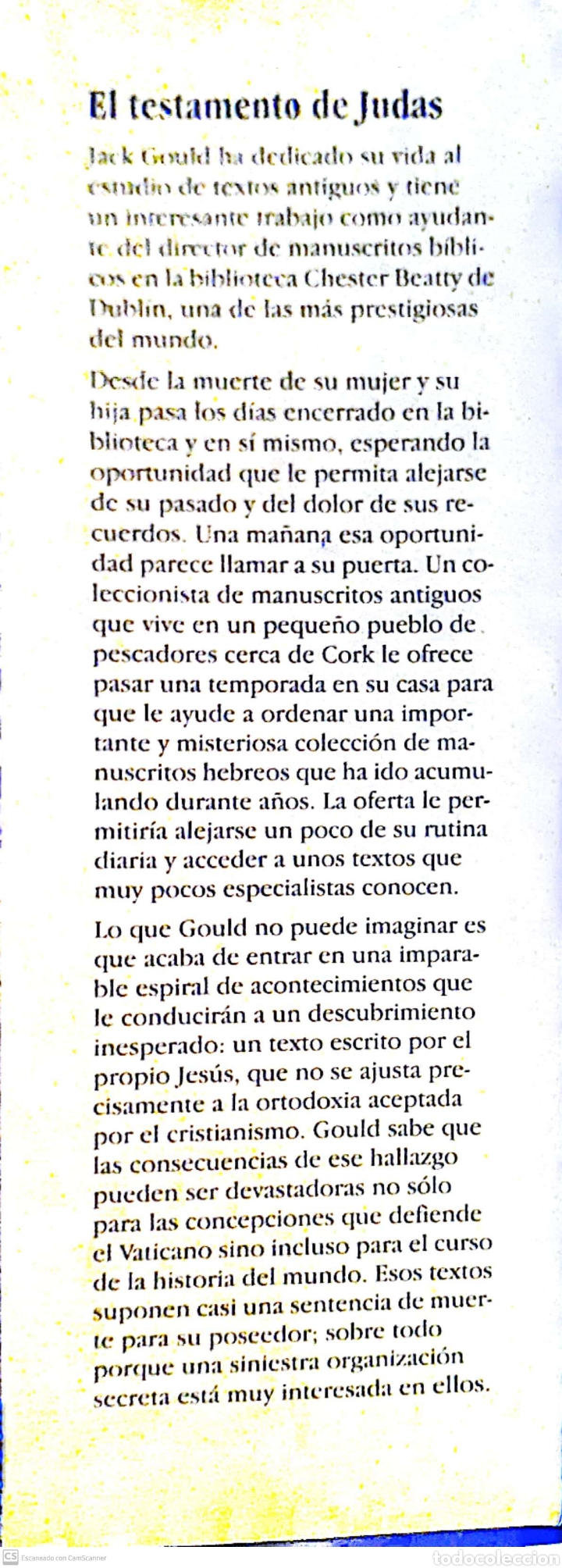 Libros: EL TESTAMENTO DE JUDAS - Foto 2