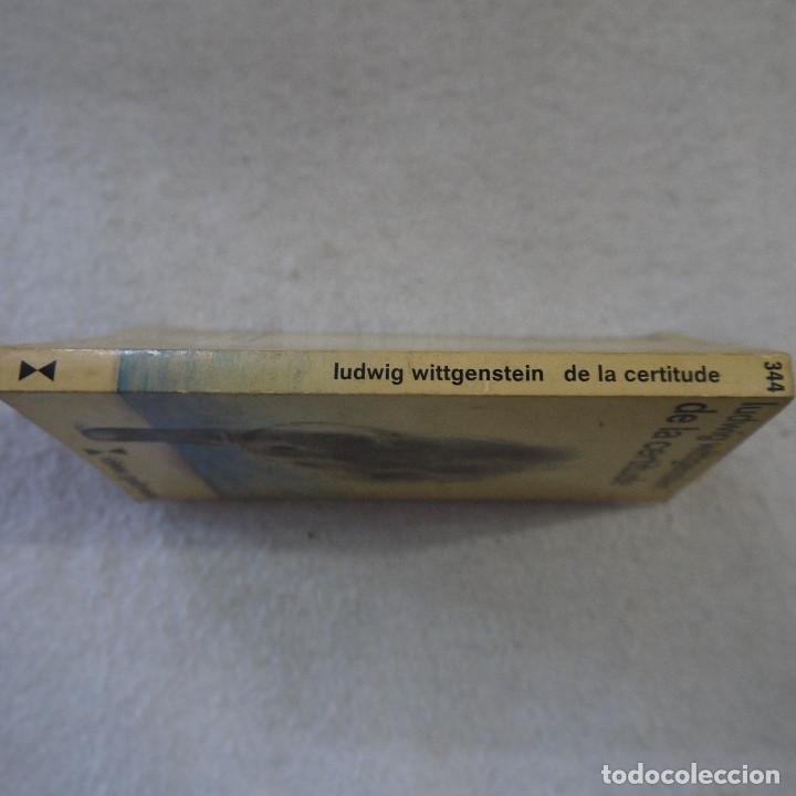 Libros: DE LA CERTITUDE - LUDWIG WITTGENSTEIN - ID&Eacute;ES/GALLIMARD - 1976 - EN FRANC&Eacute;S - Foto 3