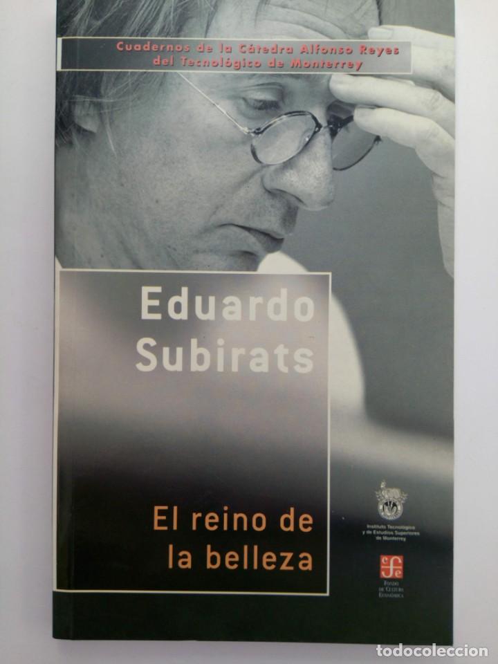 Libros: EL REINO DE LA BELLEZA - EDUARDO SUBIRATS - Foto 1