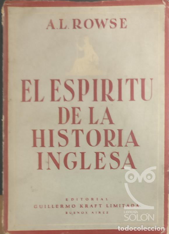Libros: El espiritu de la historia inglesa - A. L. Rowse - Foto 1