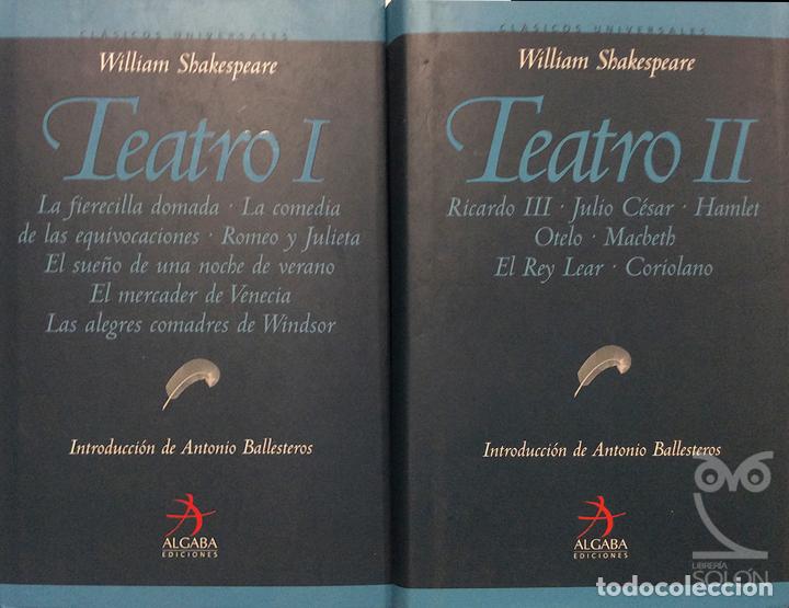 Libros: Teatro, Tomos I y II - William Shakespeare - Foto 1