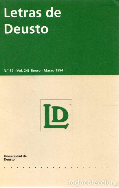 Libros: Letras de Deusto, N&ordm; 62 (Vol. 24) - NO CONSTA AUTOR - Foto 1