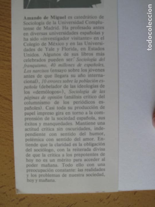 Libros: LA PERVERSI&Oacute;N DEL LENGUAJE.- AMANDO DE M&Iacute;GUEL. - ESPASA-CALPE. 1985 - Foto 5
