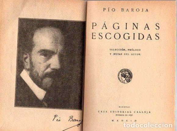 Libros: P&aacute;ginas escogidas - Baroja, P&iacute;o - Foto 1