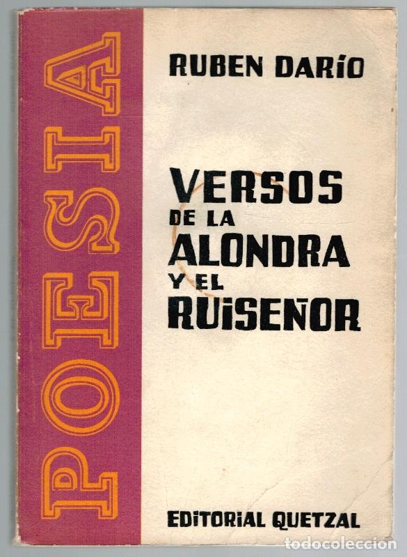 Libros: VERSOS DE LA ALONDRA Y EL RUISE&Ntilde;OR - Rub&eacute;n Dar&iacute;o - Foto 1