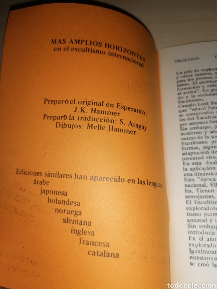 Libros: Mas amplios Horizontes en el Escultismo Internacional - Esperanto - Foto 3