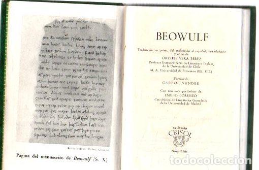 Libros: Beowulf - NO CONSTA AUTOR - Foto 1