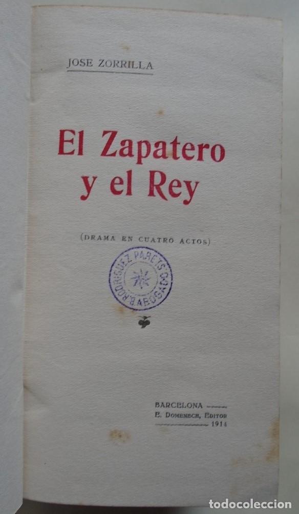 Libros: El Zapatero y el Rey. - Zorrilla, Jos&eacute;. - Foto 2
