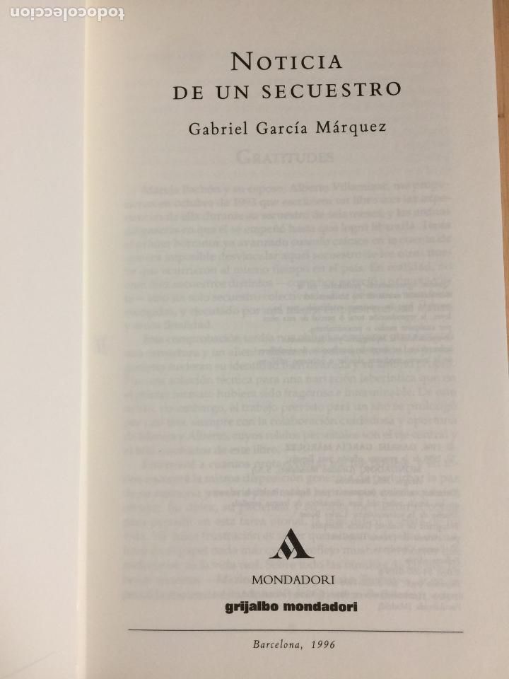 Libros: Noticia de un secuestro - Gabriel garcia marquez - Foto 2
