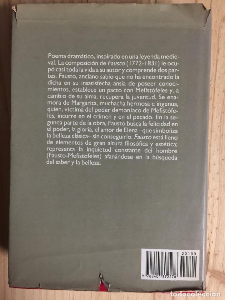 Libros: Fausto - J. W. Goethe - Foto 2