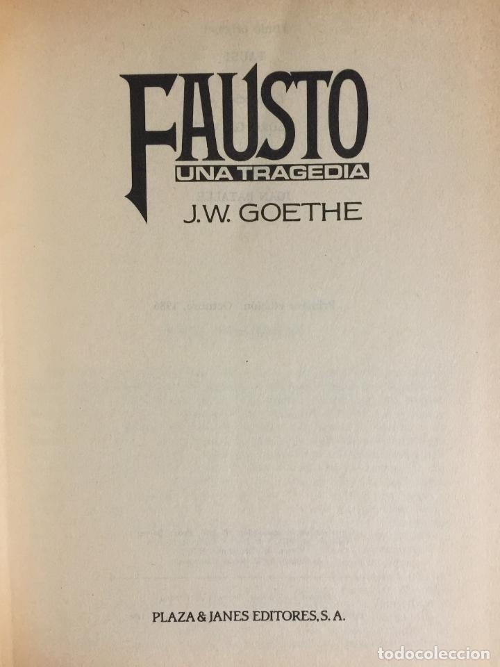 Libros: Fausto - J. W. Goethe - Foto 4