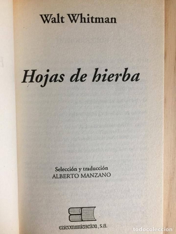 Libros: Hojas de hierba - Walt Whitman - Foto 2